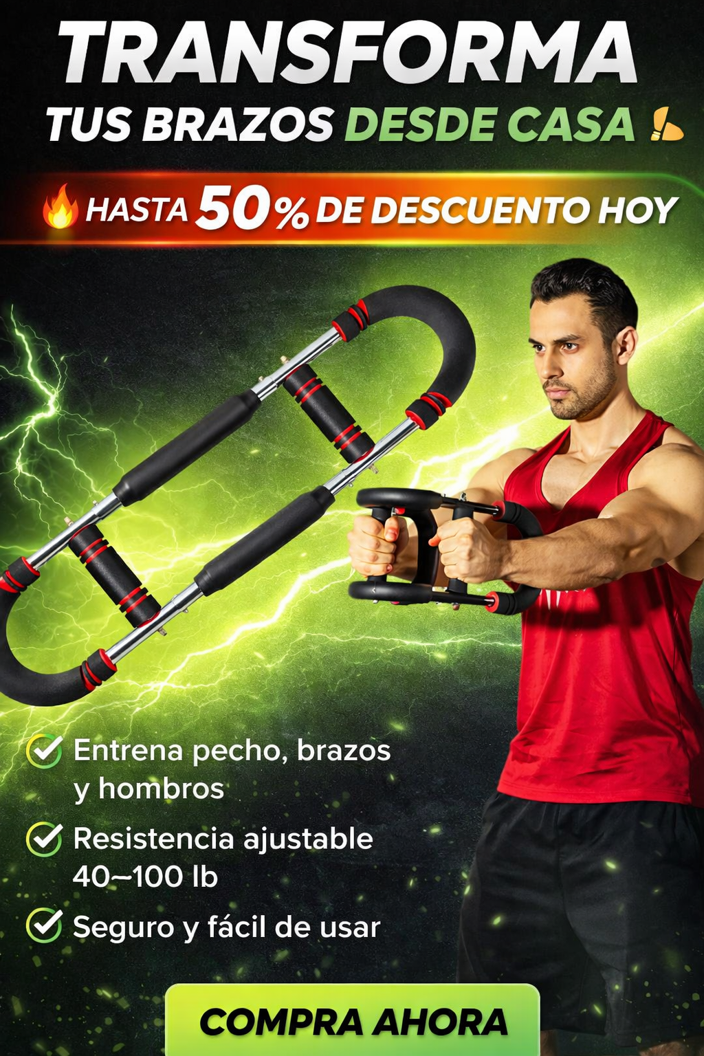 POWER TWISTER: EJERCITADOR DE BRAZOS + REGALO🎁