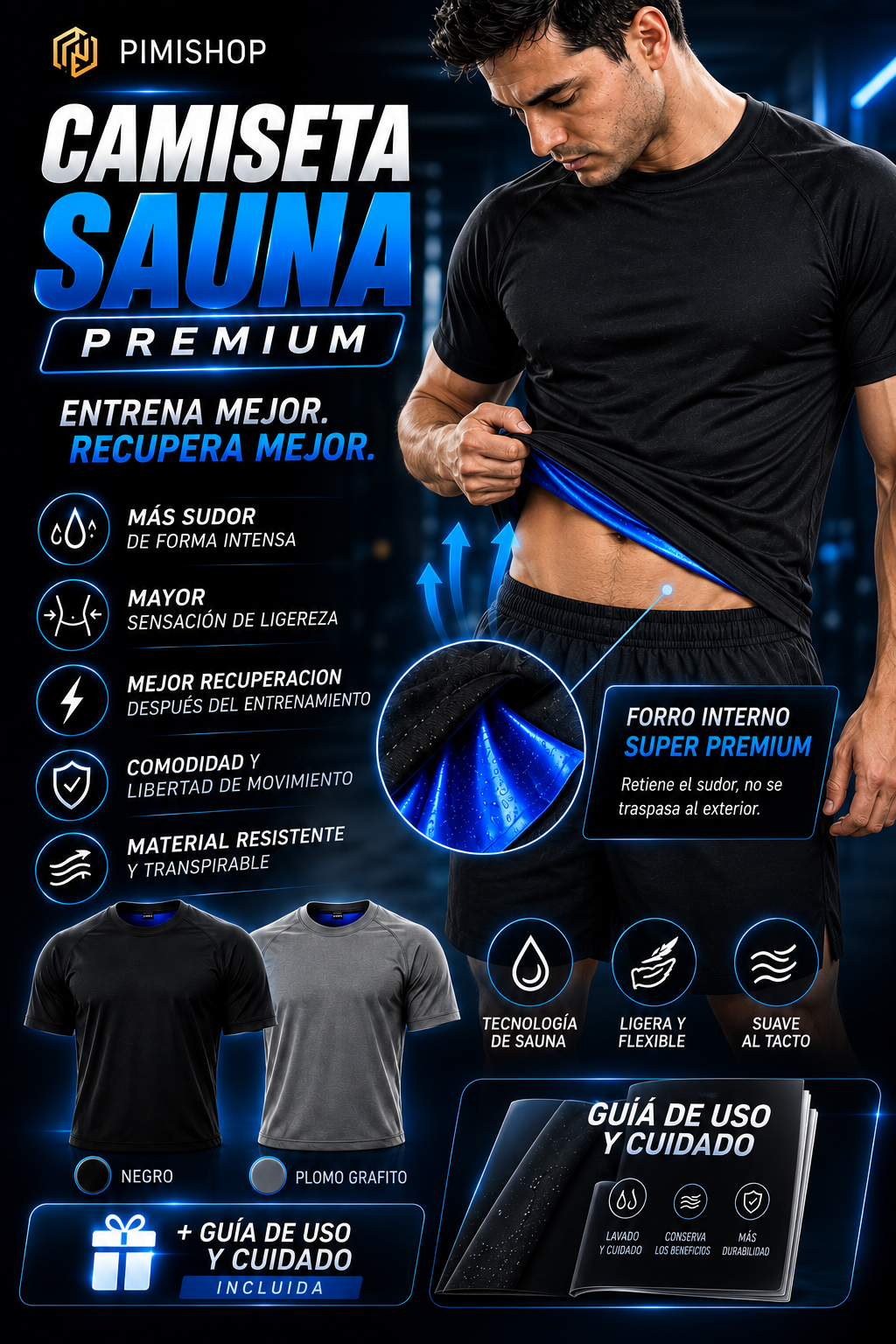 CAMISETA SAUNA PREMIUM +REGALO🎁