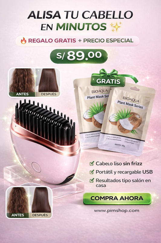 MINI CEPILLO ALISADOR PORTATIL Y RECARGABLE + REGALO🎁